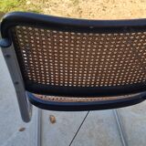Chaise Marcel Breuer en bois et cannage, 1970