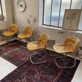 4 chairs Rinaldi "Sabrina" yellow leather