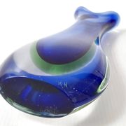 Vase vintage en verre de Murano Sommerso, 1960