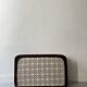 pouf Cinna en velours ras marron, Ligne roset 1970