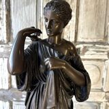 Sujet en bronze Diane d’après Praxitèle circa 1900