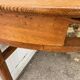 Solid wood corner desk table with 1 drawer