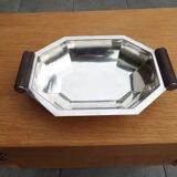 Art deco style stainless steel dish