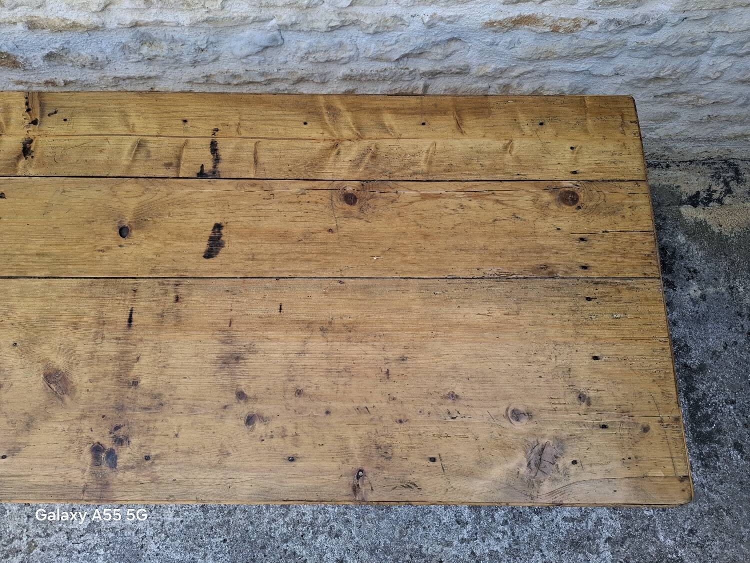 Fir farm table 251 x 85