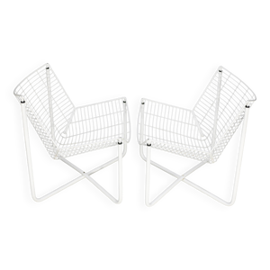 Paire de fauteuils tiges