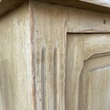 Petit meuble alsacien rustique vers 1900 sapin peint buffet meuble métier art populaire enfilade