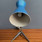 Blue metal desk lamp 1960s
