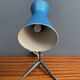 Blue metal desk lamp 1960s