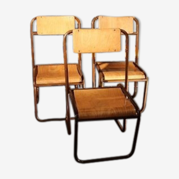 Lot de 6 fauteuils des années 40
