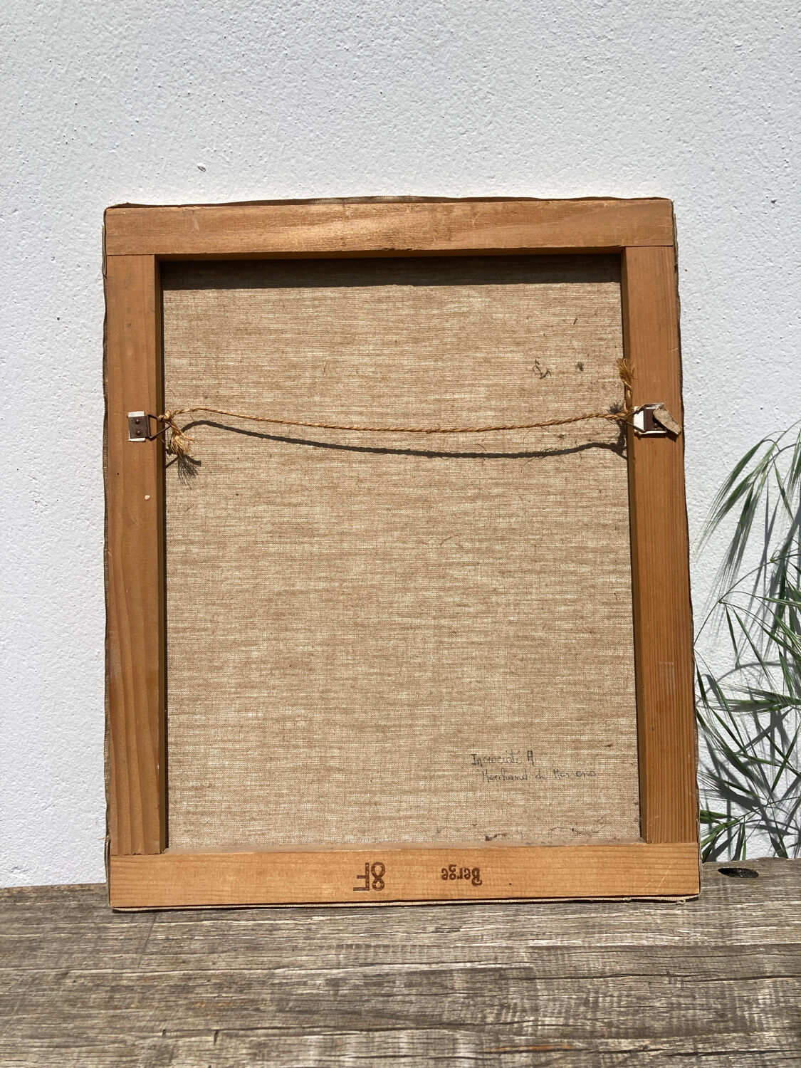 Anxian painting Painting seller of brown on vintage canvas