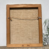 Anxian painting Painting seller of brown on vintage canvas