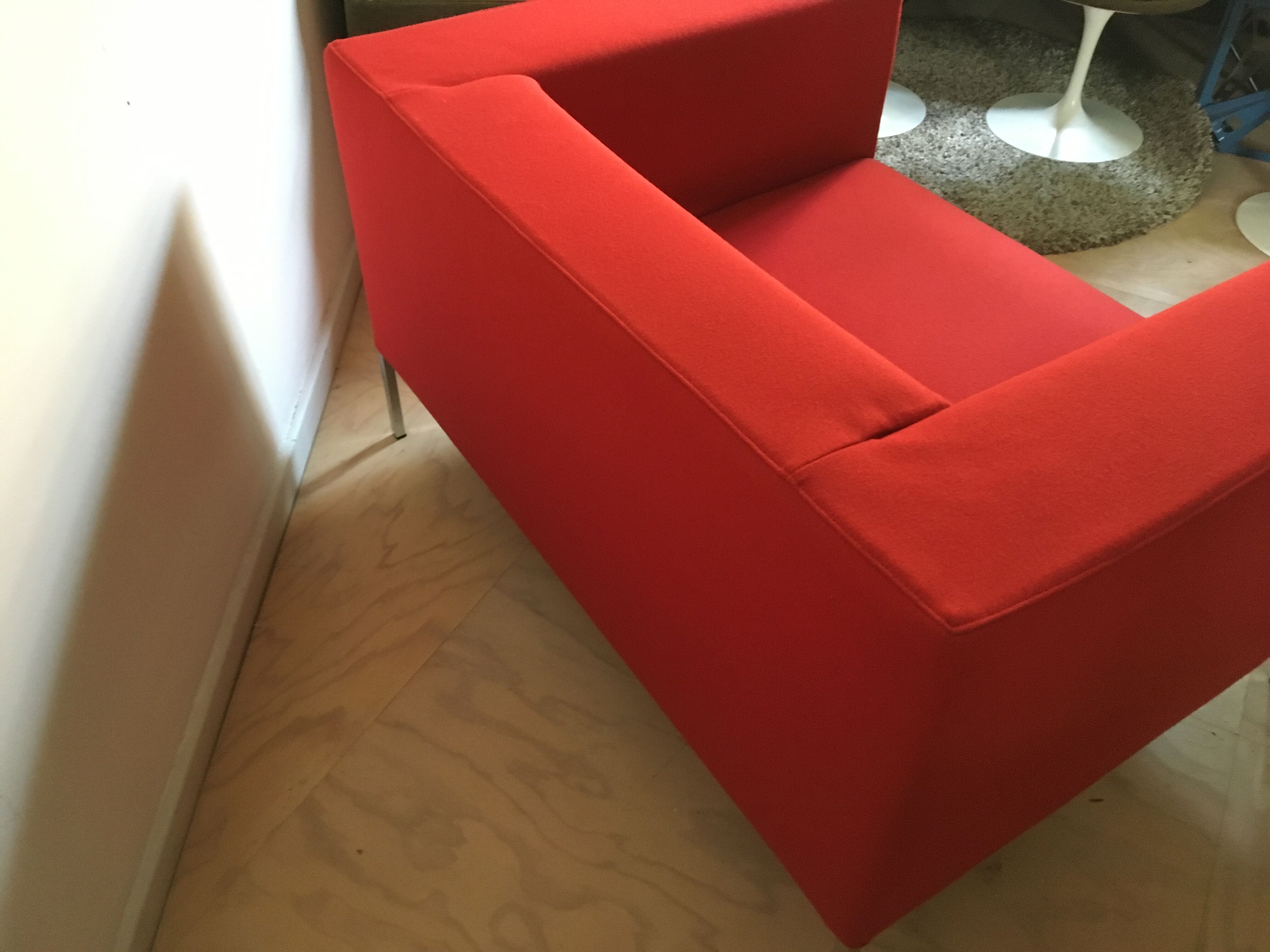Red sofa Allen MDF Italia by Bruno FATTORINI 1998