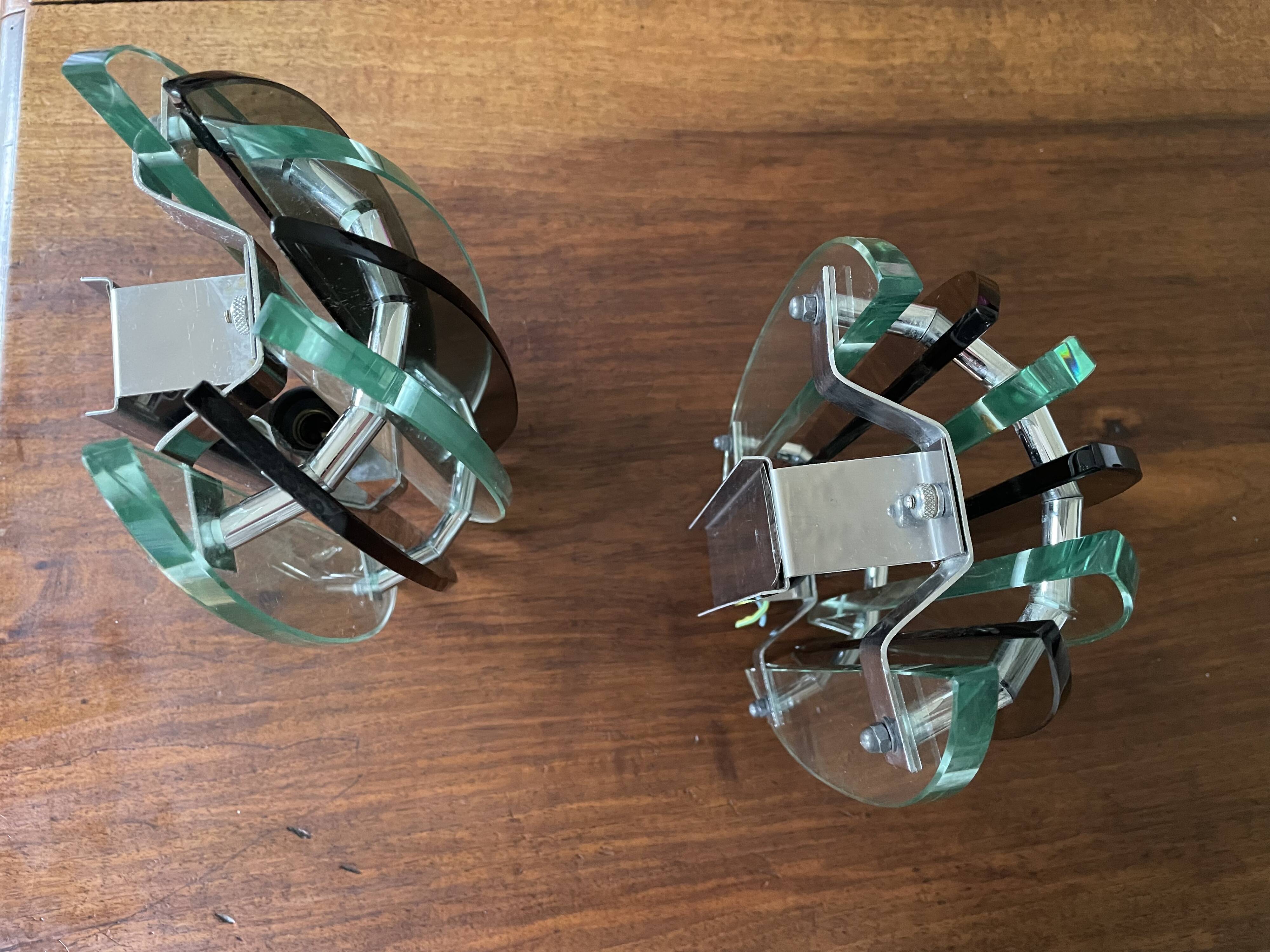 Wall lights with Murano glass slats VECA Italy