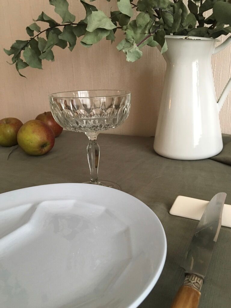 Set of 6 champagne glasses