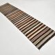 Tapis Kilim à rayures marron et beige