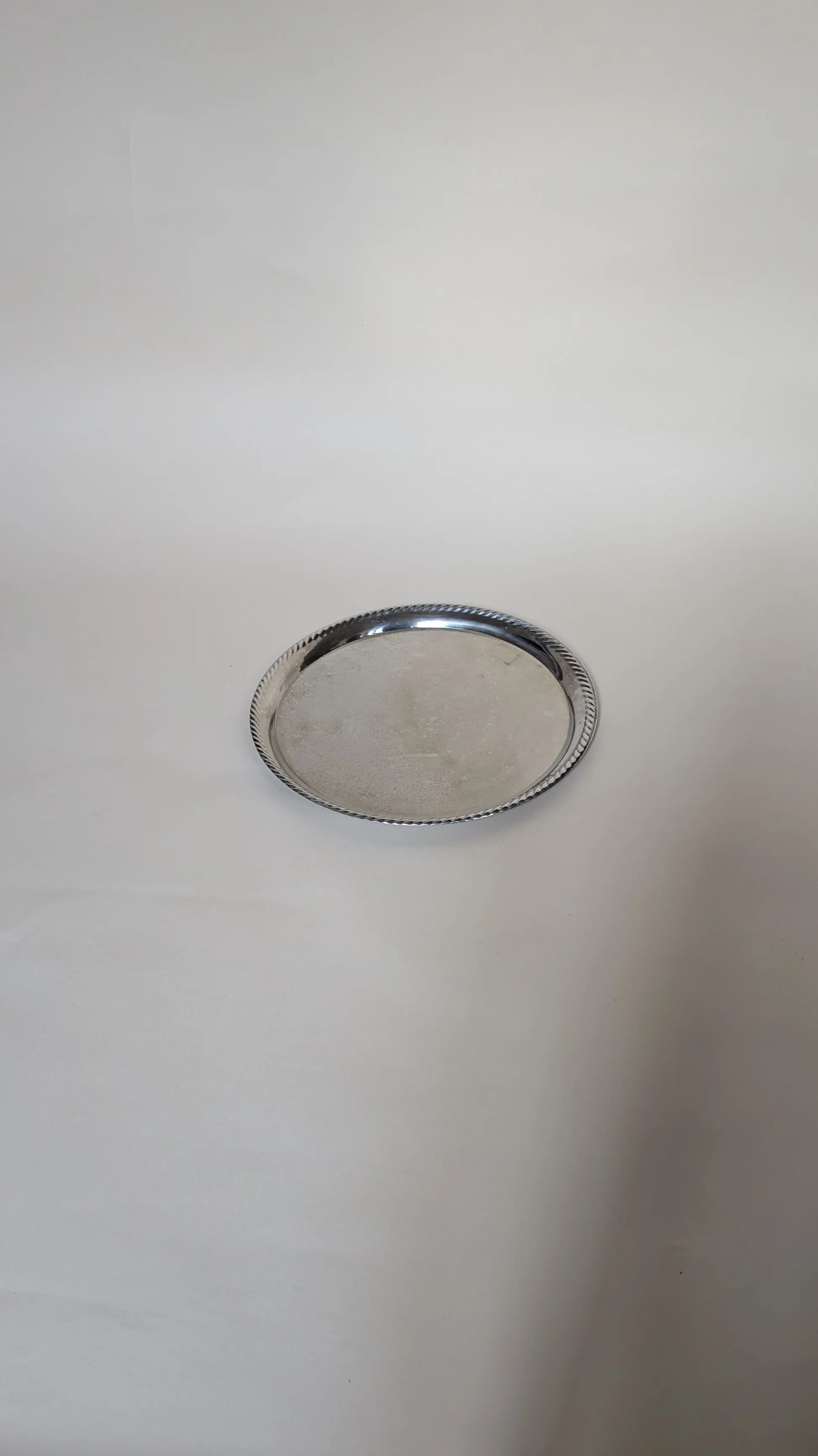 Silver serving platter
