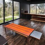 Extendable coffee table in rosewood, Danish vintage 1960s