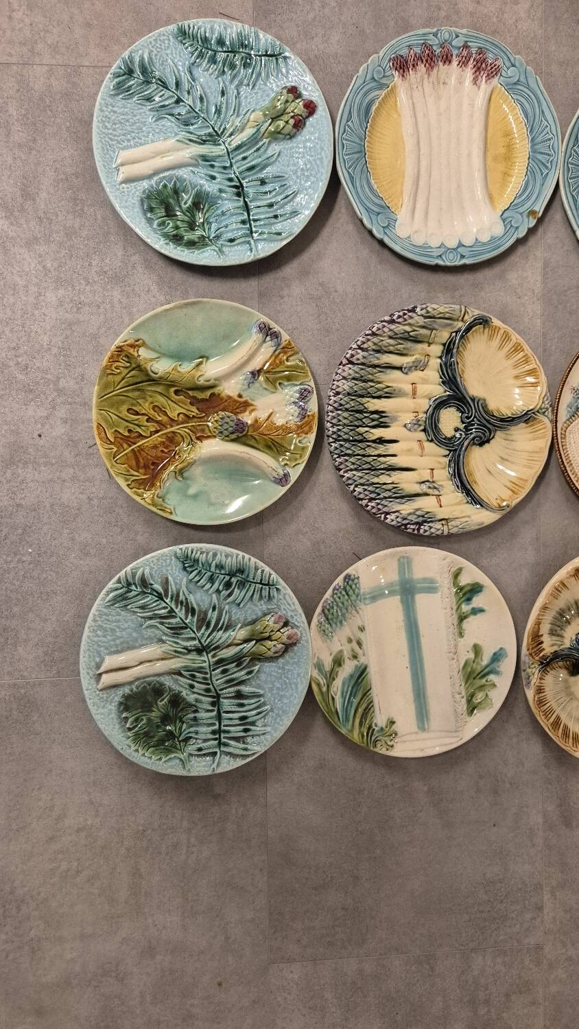 Asparagus plate set