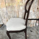 Louis XV style chair in cherry wood and fabric
