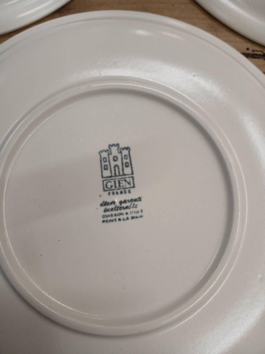 3 old plates from GIENS