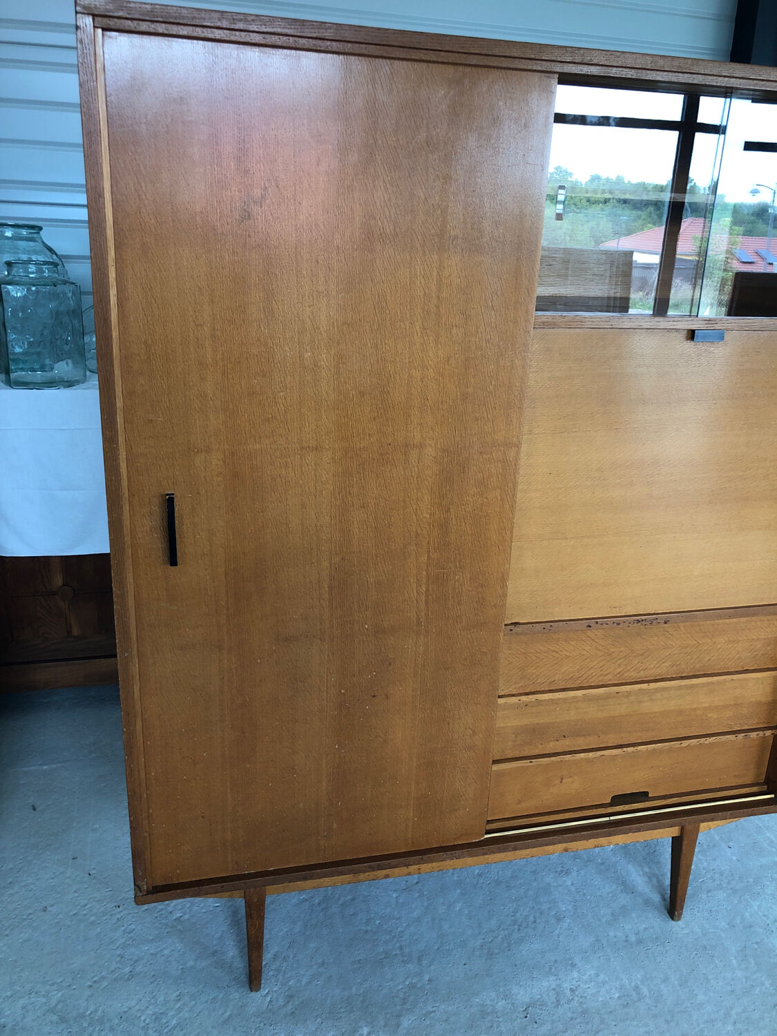 Vintage teak secretary from the 60s