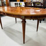 Inlaid rosewood dining table