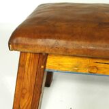 Leather Gym Bench, 1950s