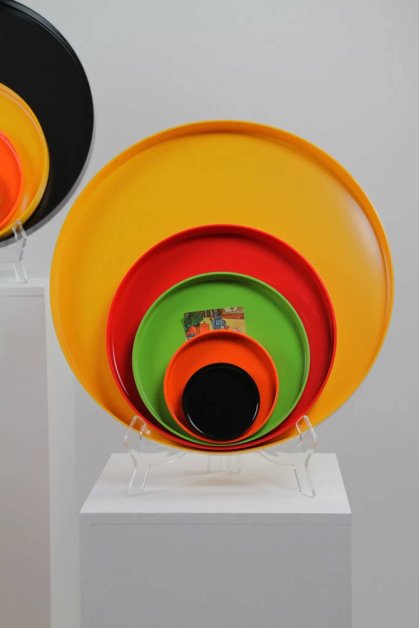 Allbricka Melamine Tray Sets — Sweden, 1960s/1970s