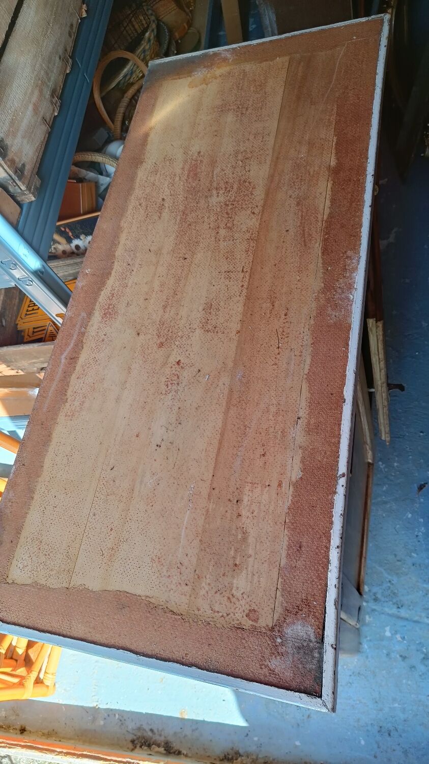 Patinated Parisian buffet – Zinc tray