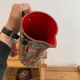 Vintage Ceramic Fat Lava Glass Pitcher