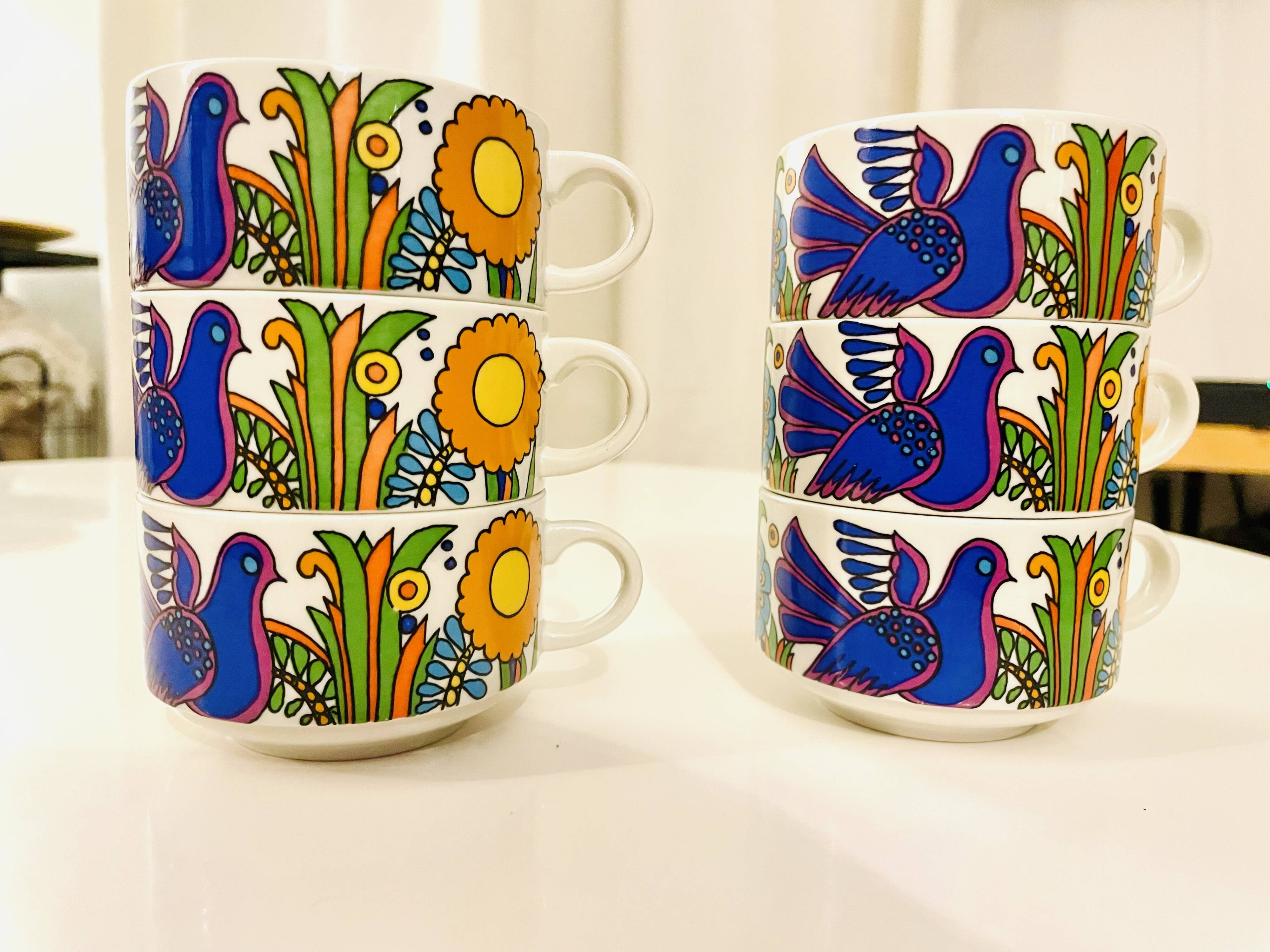 6 tasses à café Villeroy & Boch Acapulco