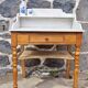 Wooden and marble toilet furniture