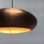 Large suspended copper lamp from mid-century Germany by Goldkant Leuchten.