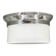1930s Bauhaus Chrome and Opaline Glass Ceiling Light, Czechoslovakia