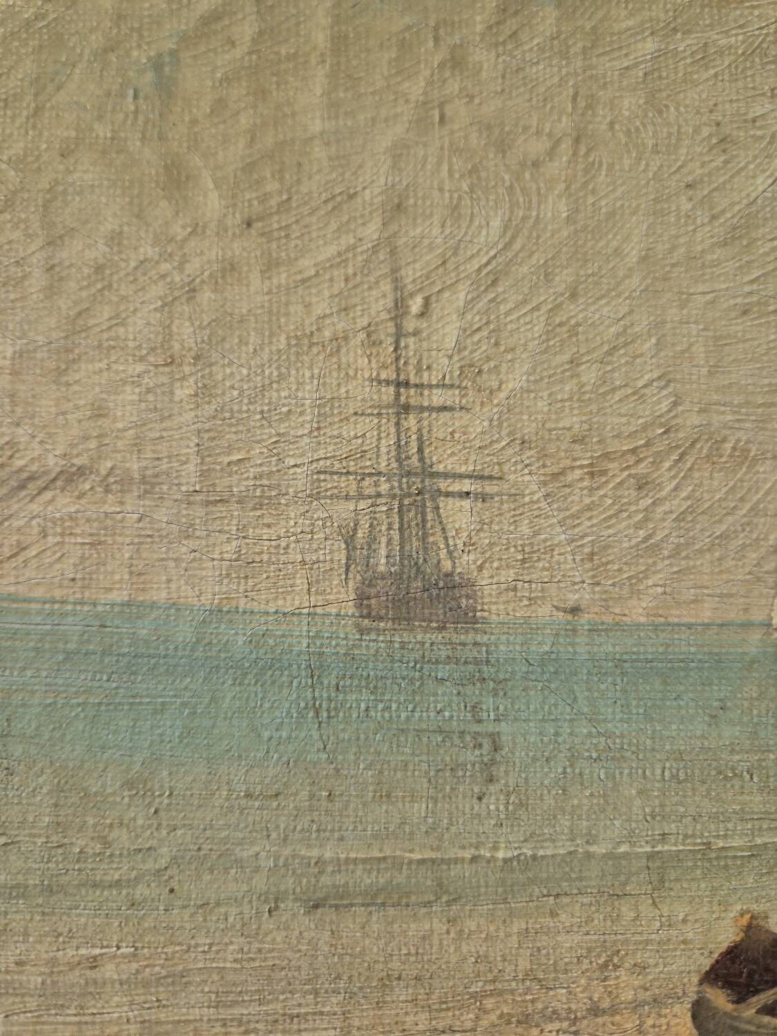 Lively Coastline - Oil on canvas