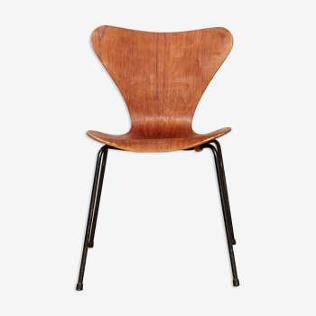 Arne Jacobsen chairs 3107 in Teak for Fritz Hansen I Set of Four