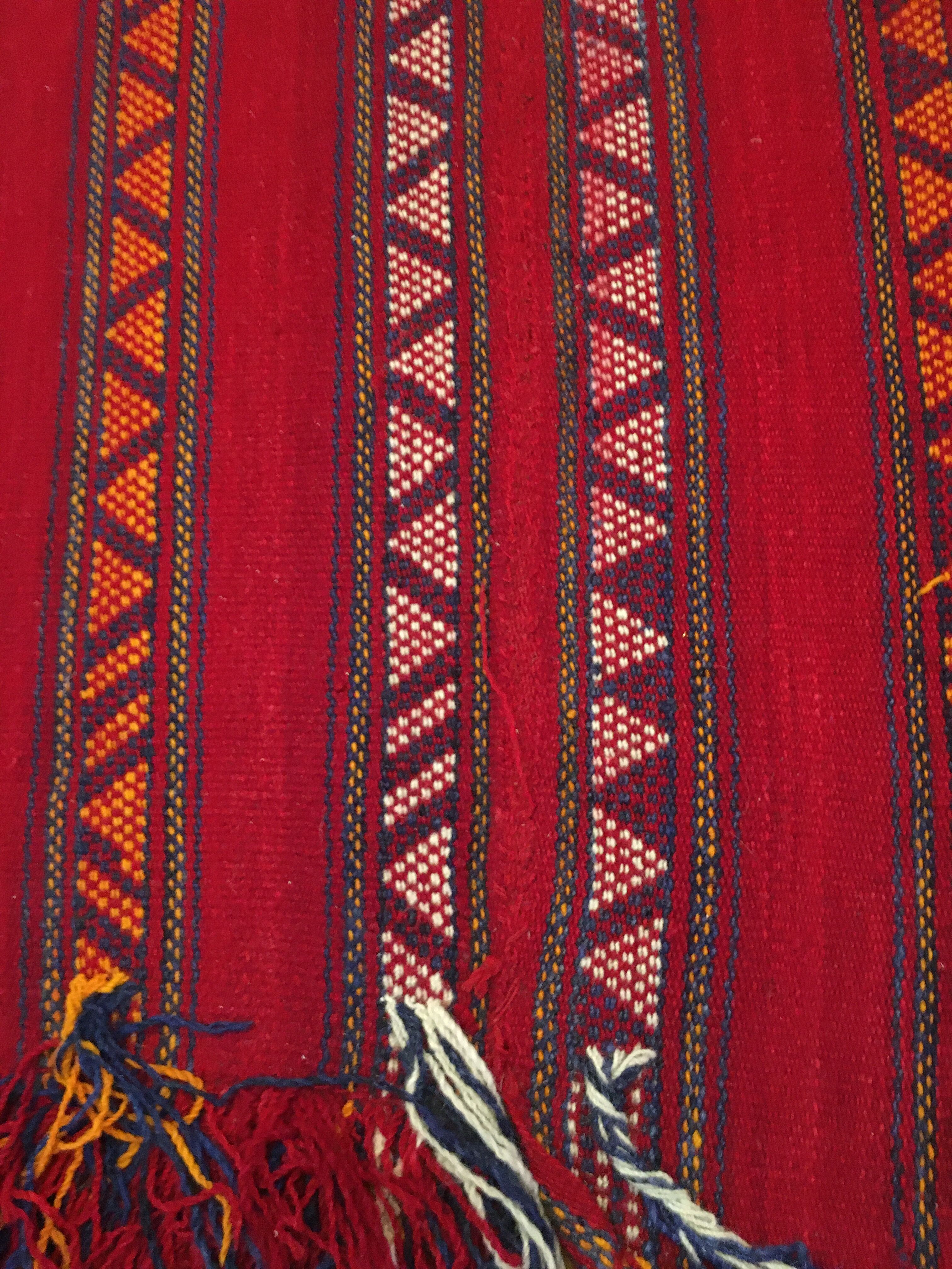 Hand-woven camel wool hallway rug 90x330cm