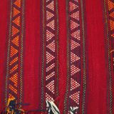 Hand-woven camel wool hallway rug 90x330cm