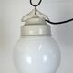 Vintage White Porcelain Pendant Light, 1970s