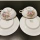 Duo service à thé porcelaine de Limoges estampillé Luce