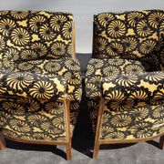 Armchair barrel Art Deco velvet Daisy spirit boudoir dandy