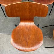 Mid-Century stackable chairs model 3103 Hammer by Arne Jacobsen for Fritz Hansen, Denmark, 1960s, set of 7.