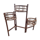 Vintage bamboo plant door