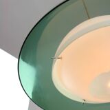 Italian Green Pendant Lamp in Plexiglass