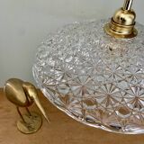 Vintage glass pendant lampshade - tableware collection -