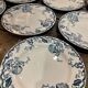 Lot of 8 plates KG Lunéville model Fontainebleau