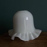 White opaline glass lampshade