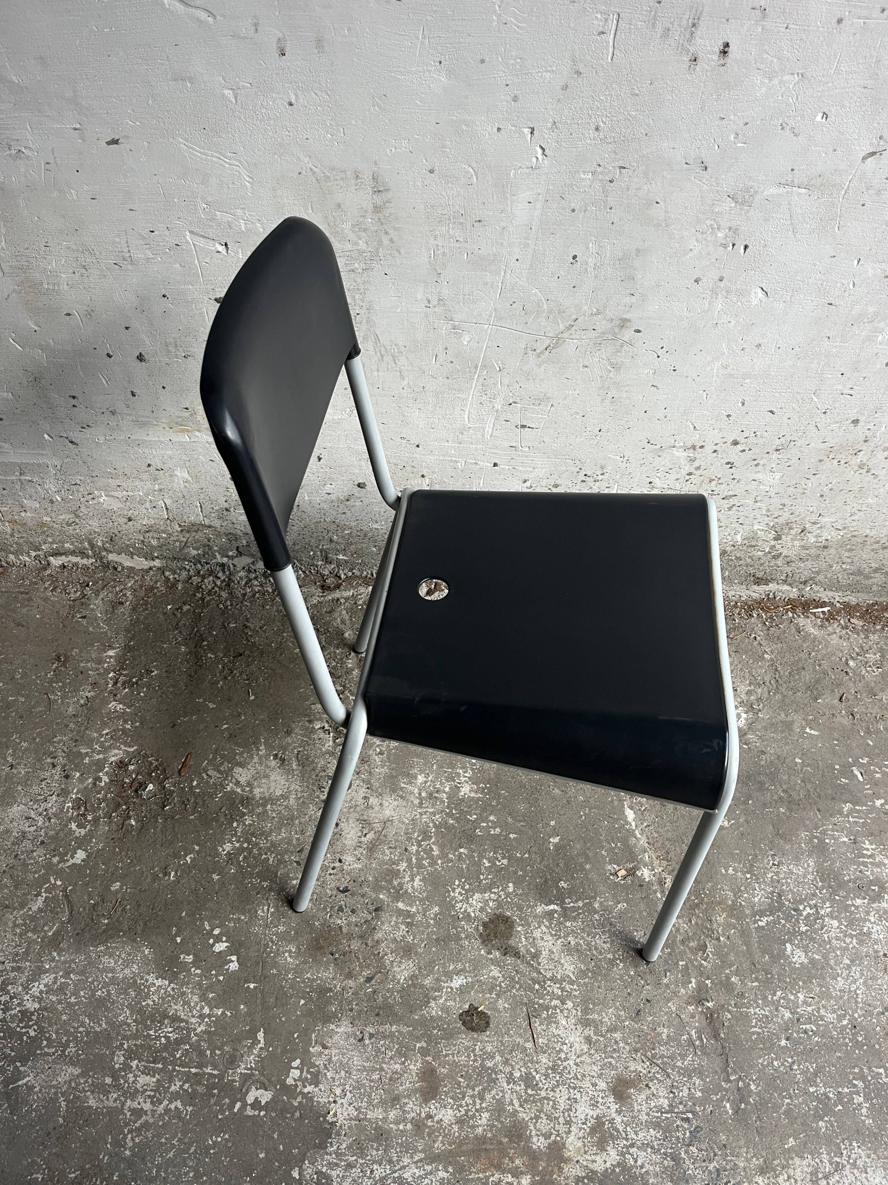 Set of 4 Calligaris dining chairs, Italy, 1990s.