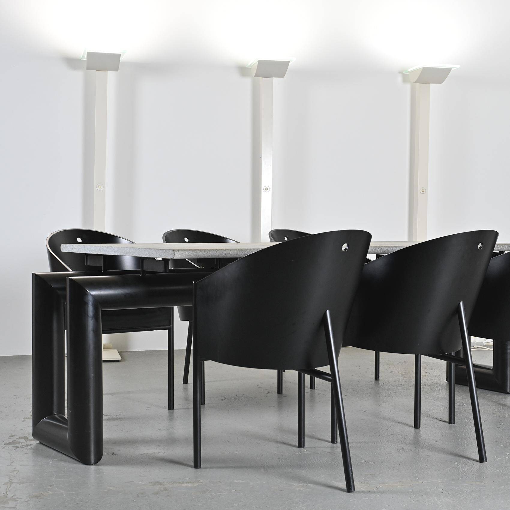 Suite de six fauteuils Costes par Philippe Starck, circa 1984