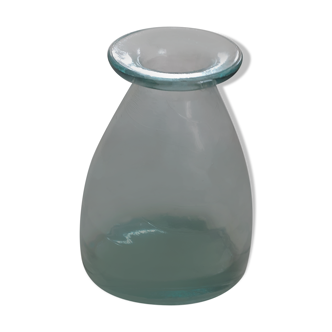 Vase en verre épais